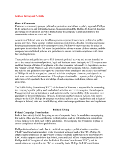 Political Giving and Activity