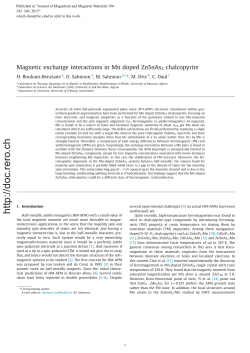 Magnetic exchange interactions in Mn doped ZnSnAs2 chalcopyrite