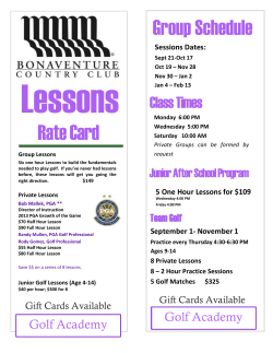 Rate Card Group Schedule