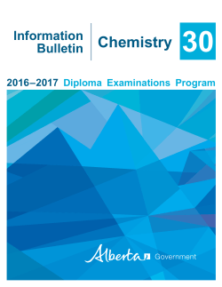 Chemistry - Alberta Education