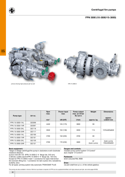 FPN 3000 (10-3000/15-3000) Centrifugal fire pumps