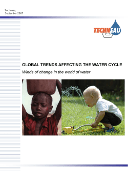Global trends affecting the water cycle