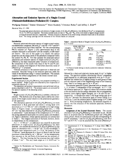 Absorption and emission spectra of a single
