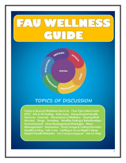 wellness guide - Florida Atlantic University