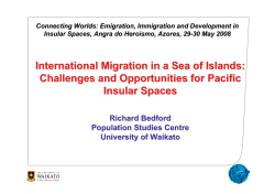 International Migration in a Sea of Islands