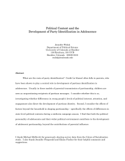 political socialization
