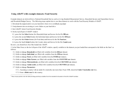 Using ADePT with example datasets: Food