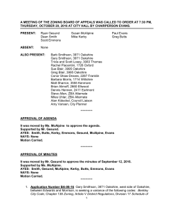 Minutes - City of Berkley