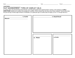 PLOT ADVANCEMENT: TYPES OF CONFLICT (RL3)