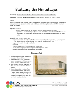 Building the Himalayas