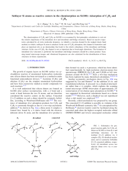 Sublayer Si atoms as reactive centers in the chemisorption on Si