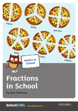 Fractions in School - Barnes Infant Academy