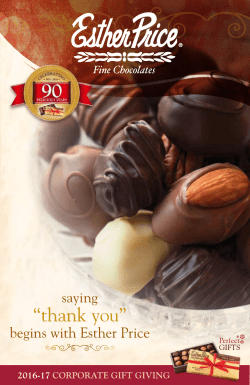 thank you - Esther Price