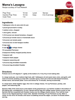 Mama`s Lasagna