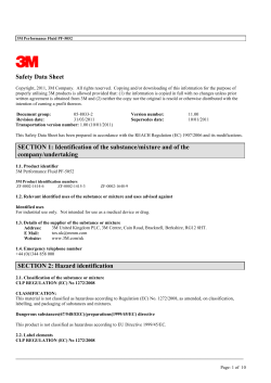 3M PF5052 MSDS