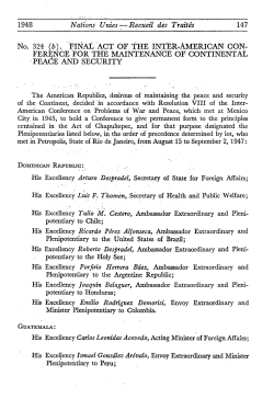 No. 324 (fc). FINAL ACT OF THE INT R