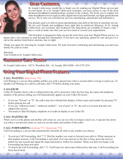 caller id call waiting id thre speed repe retu