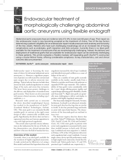 Endovascular treatment of morphologically challenging abdominal