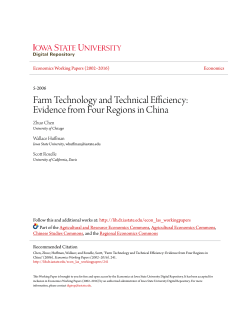 Farm Technology and Technical Efficiency: Evidence from Four