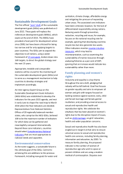 Sustainable Development Goals