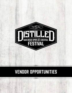 Be a Vendor - Distilled: San Diego Spirit and Cocktail Festival