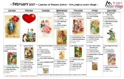 February Activity Calendar