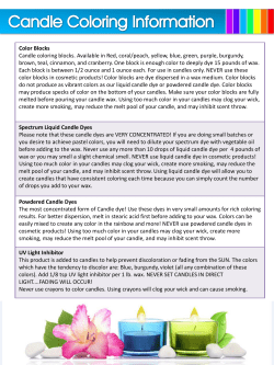 Candle coloring information