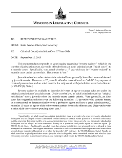 Reverse Waiver - State Bar of Wisconsin