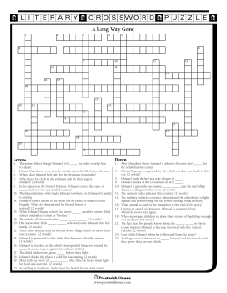A Long Way Gone Crossword Puzzle