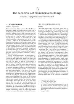 The economics of monumental buildings