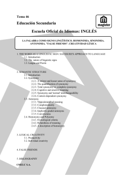 Educaci&oacute;n Secundaria Escuela Oficial de Idiomas: INGL&Eacute;S