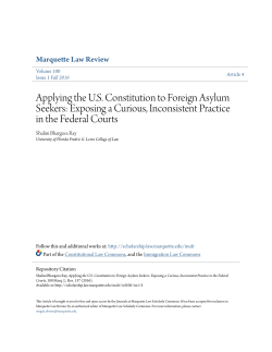 Applying the U.S. Constitution to Foreign Asylum Seekers: Exposing