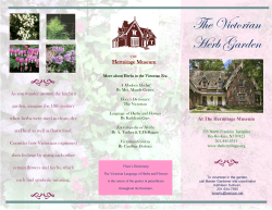 The Victorian Herb Garden - Master Gardeners of Bergen County