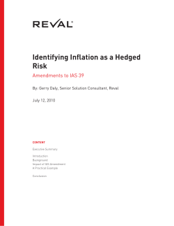 Identifying Inflation as a Hedged Risk