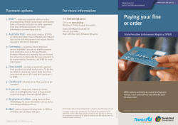 Paying your fine or order - Department of Justice and Attorney