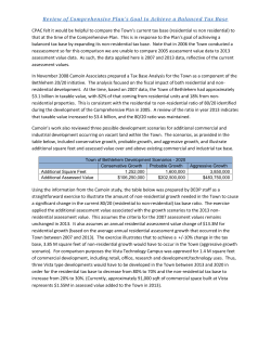 Review of Goal - Achieve Balanced Tax Base