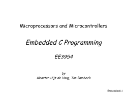 Embedded C Programming