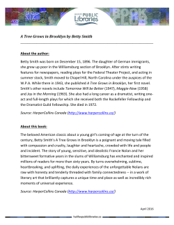 A Tree Grows in Brooklyn by Betty Smith