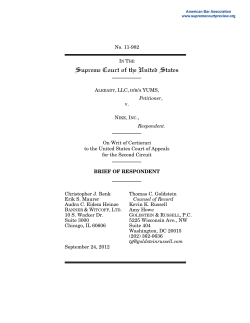 Brief of respondent for Already LLC v. Nike, 11-982