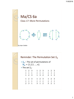 Permutations - Mathematics