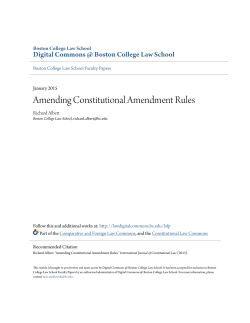 Amending Constitutional Amendment Rules