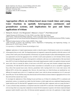 Aggregation effects on tritium-based mean transit times and young