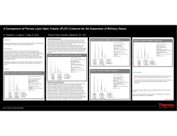 (PLOT) Columns for the Separation of Refinery Gases