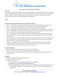 Narratives of Enslaved North Carolinians - Database of K