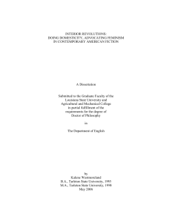 INTERIOR REVOLUTIONS - Electronic Thesis and Dissertation Library