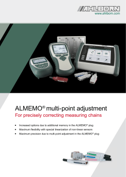 ALMEMO&reg; multi-point adjustment - Ahlborn Me&szlig;