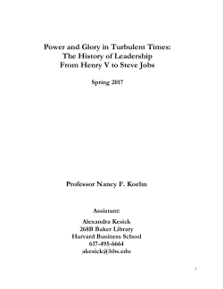 syllabus - Harvard Kennedy School