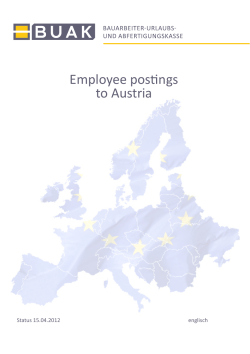 Employee postings to Austria
