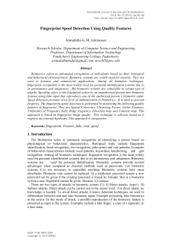 Fingerprint Spoof Detection Using Quality Features
