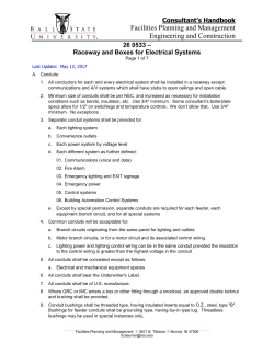 26 0533 Raceways and Boxes for Electrical Systems
